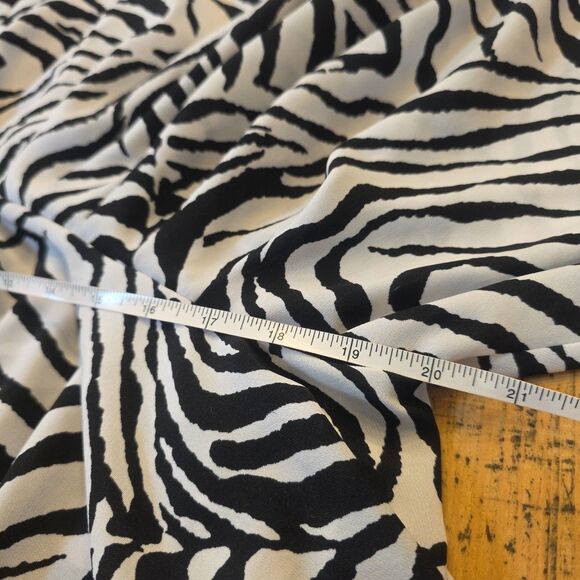 FLYING TOMATO Women's Zebra‎ Dolman Sleeve Peplum Top Size Large Retro Glamorous - Picture 6 of 7